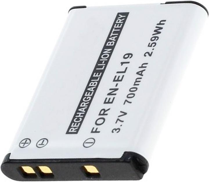 Actual product image AccuCell Battery EN-EL19, COOLPIX S2500, S3100, S4100 (Rechargeable battery)