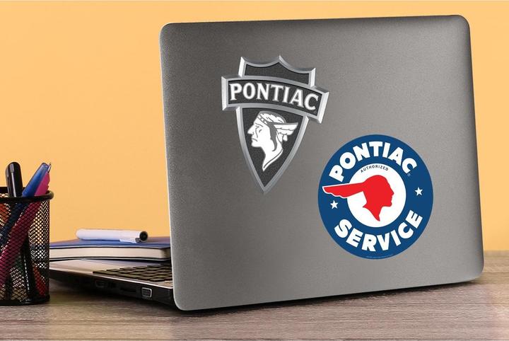Produktbild Pontiac Logo Aufkleber Deluxe 50erPack Vinyl