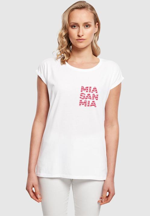 Produktbild FC Bayern München Ladies MSM Outline Red Extended Shoulder Tee - 113315 (L)