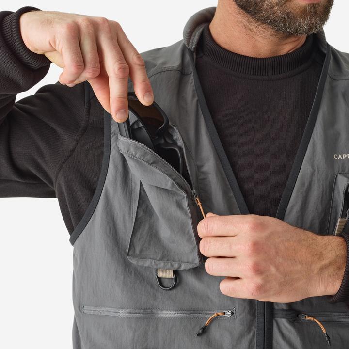 Immagine prodotto Caperlan Gilet da pesca FV 500 grigio (XL)