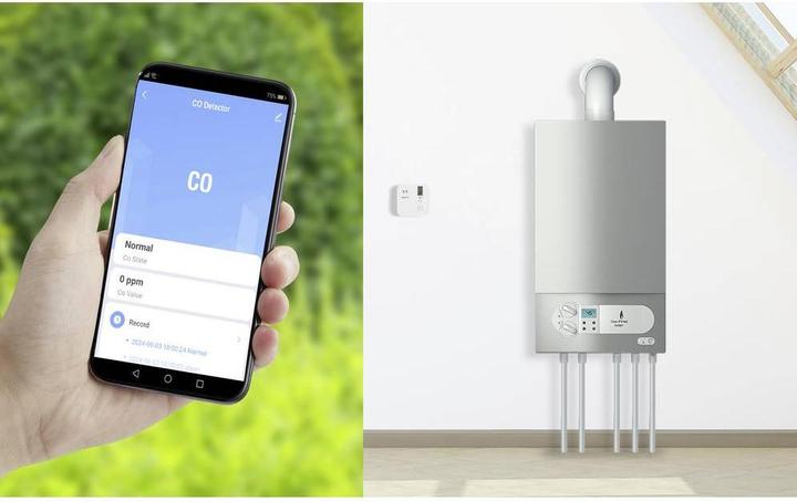 Produktbild Sygonix Kohlenmonoxid-Melder 1er Set inkl. 5 Jahres-Batterie, mit App-Steuerung