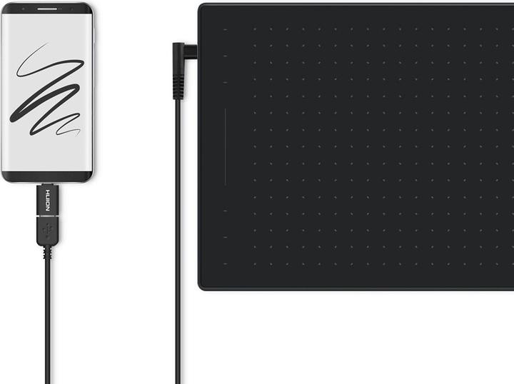 Actual product image Huion RTP-700 Graphics Tablet Black (5080 lpi)