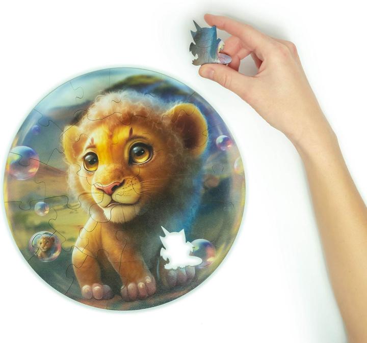 Image du produit Unidragon Bubblezz Lion (30 pièces) - Puzzle en bois pour enfants (30 pièces)