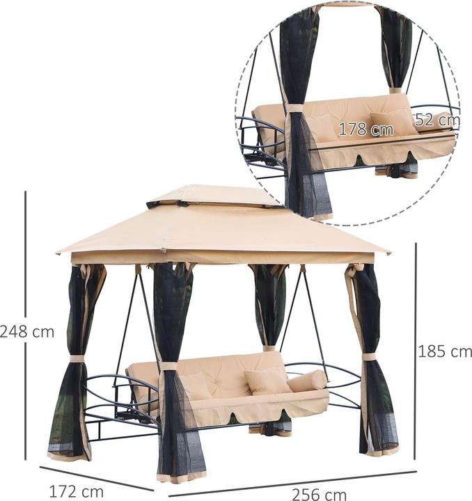 Actual product image Jamb Pergola swing