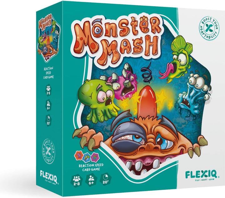 Produktbild FlexiQ Board Game with Dice & Cards 'Monsters' 112038 from 6+ Years (Französisch, Deutsch)