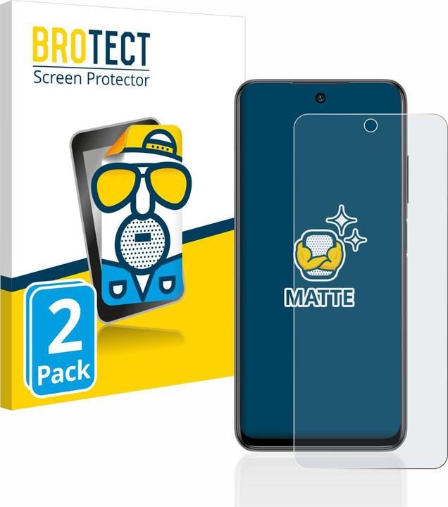 Productafbeelding BROTECT Antireflecterende schermbeschermer mat (2 Stuk, Xiaomi Redmi Note 10 5G)