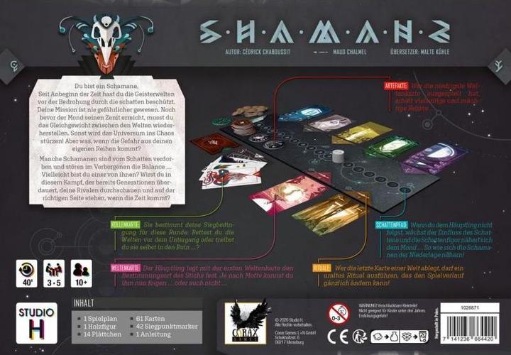 Immagine prodotto Corax Games 1026871 - Shamans - Gioco di carte da 3 a 5 giocatori (edizione DE) (Tedesco)
