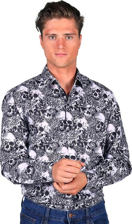 Actual product image Thetru Shirt Skull Skull, black/white (XL)