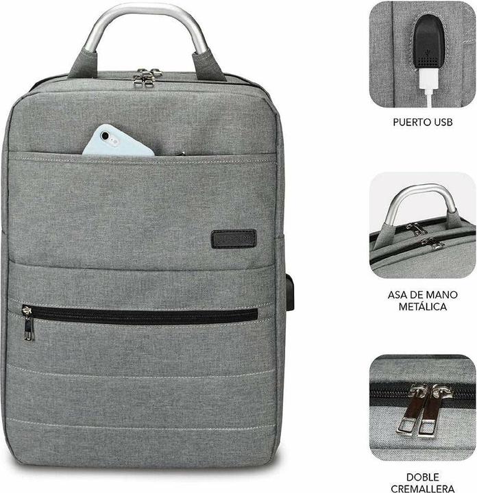 Actual product image Subblim Mochila Elite Airpadding Backpack 15,6" Grey