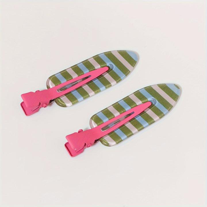Actual product image Activity Board 2pcs Assorted Cute Hair Clips, Non-Slip Hair Barrettes, Side Bangs Duckbill Clips, Trendy Hair (2 pcs.)