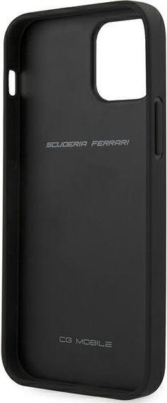 Actual product image Ferrari FESPEHCP12LBK iPhone 12 Pro Max 6.7" czarny/black hardcase On Track Perforated (Apple iPhone 12 Pro Max)