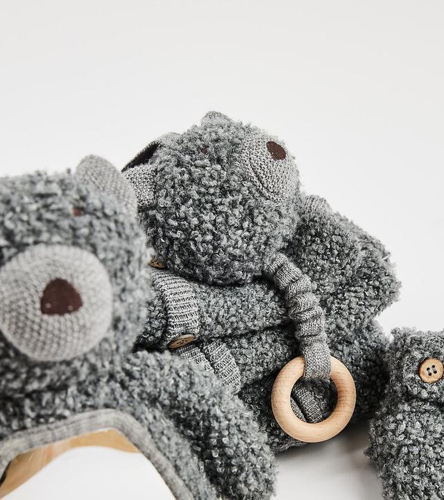 Produktbild Smallstuff - Music mobile, wool bouclé, grey melange - (40011-43)