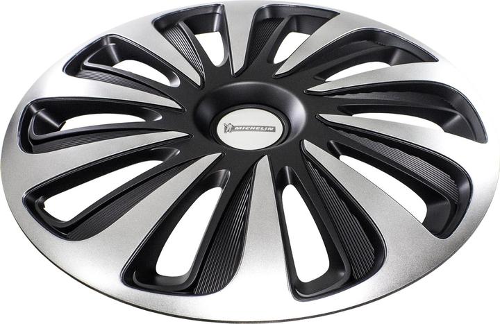 Actual product image Michelin 9122, 38.1 cm (15"), Acrylonitrile butadiene styrene (ABS), Black, Silver, Any brand, Windo (4 Piece, 15")