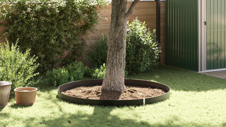 Produktbild VidaXL Wurzelsperre mit Verbindungsschienen Schwarz 0,7x5 m 1,5 mm HDPE