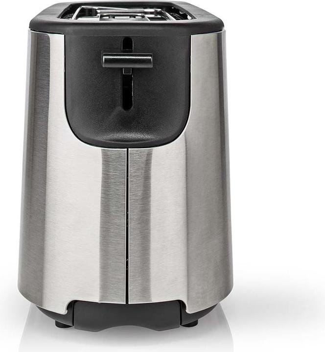 Actual product image Nedis Toaster stainless steel series 1 slot Browning levels: 6 Defrost function Bread roll attachment (EU plug)