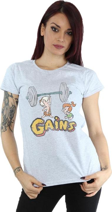 Immagine prodotto The Flintstones Bam Bam Gains Distressed Maglietta Donna (L)