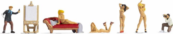 Actual product image Noch H0 Artist and nude models 15948 Ready-made model