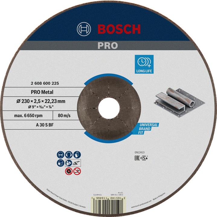 Produktbild Bosch Professional Zubehör PRO Metal Trennscheibe, 230 x 2,5 x 22,23 mm