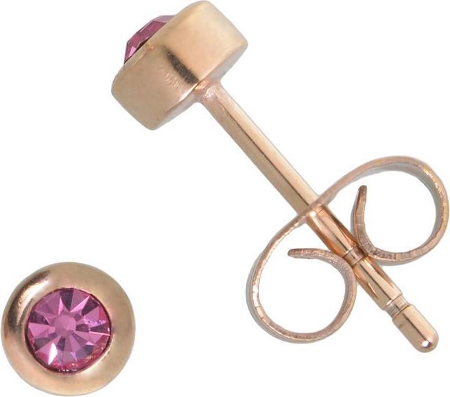 Actual product image Bijouteria Earrings (Stainless steel, PVD coating, Crystal)