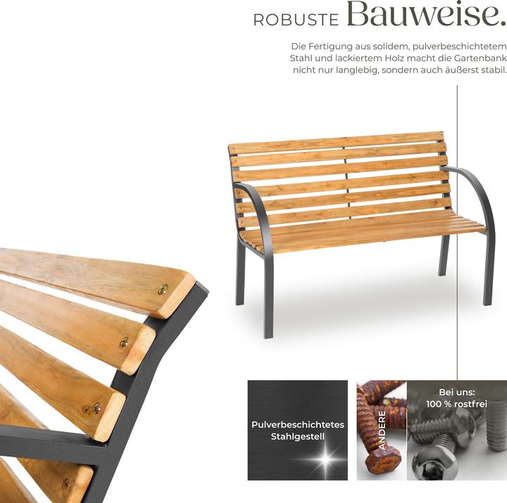 Actual product image tectake Garden bench Micha