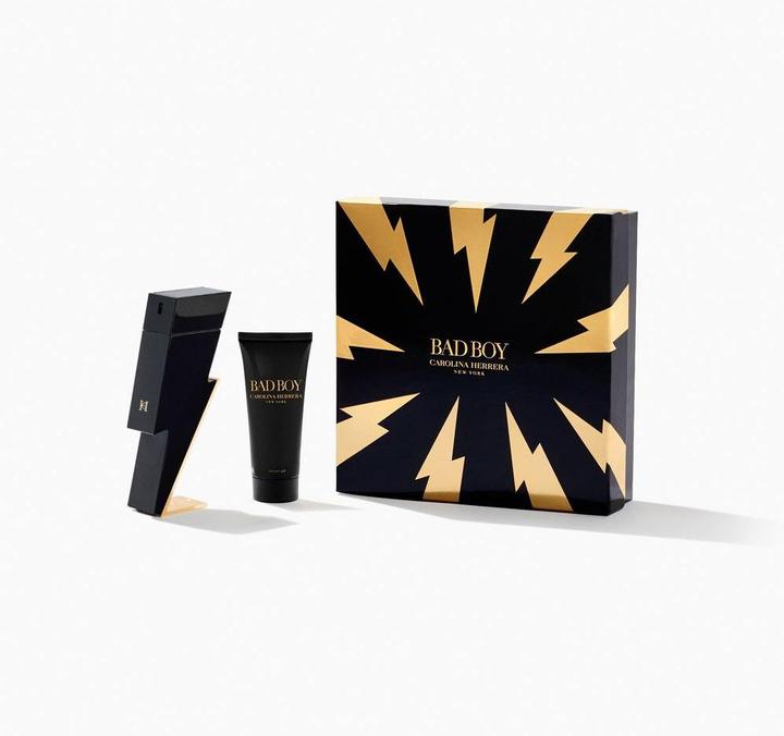 Carolina Herrera Bad Boy 2 Piece Gift Set: Eau De Toilette 100ml - Shower Gel 100ml (Haarpflege set)
