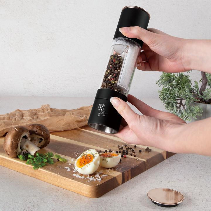 Produktbild BerlingerHaus Manuelle 2in1-Salz & Pfeffermühle (Pfeffer, Kräuter, Salz)