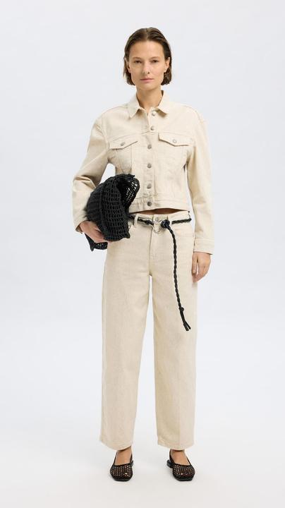 Actual product image Selected Femme Mid Waist Barrel Fit Jeans (W31/L32)