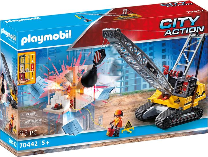 Produktbild Playmobil Seilbagger mit Bauteil (70442, Playmobil City Action)