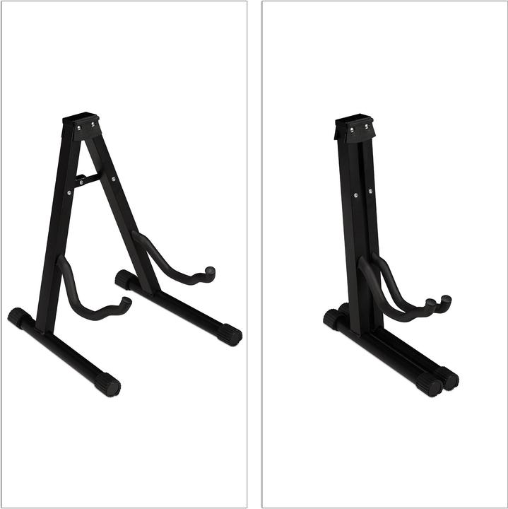 Actual product image Relaxdays Guitar Stand, Foldable (Guitar, Electric guitar, Electric bass)