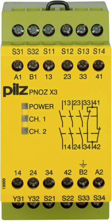 Immagine prodotto Pilz Relè sicurezza 110Vca/24Vcc PNOZ X3
