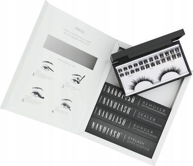 Immagine prodotto NoName Starter kit di extension ciglia fai da te Cluster Lashes con legante, sigillante, rimuovente (Ciglia artificiali)