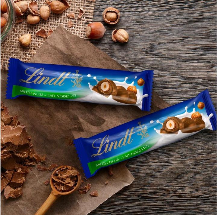 Image du produit Lindt Barre lait-noisette 4 x 35 g (150 g)