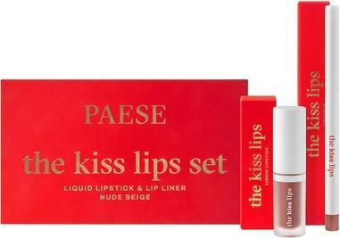 Produktbild Paese Das Kiss Lips Set Lippenstift und Lipliner 01 Nude Beige (Nude Beige)