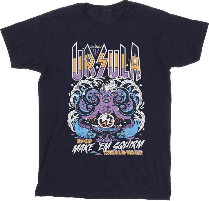 Actual product image Disney Mens Villains Ursula Make Em Squirm T-Shirt (S)