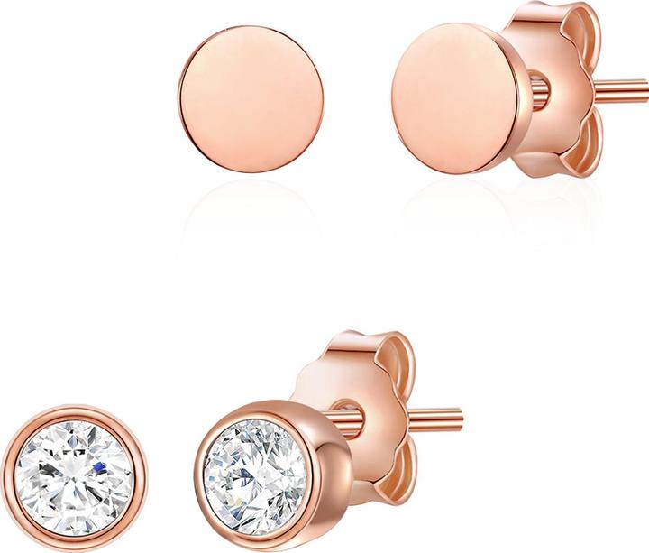 Glanzstücke München Damen Sterling Silber Zirkonia roségold - 23818 (925er Silber)