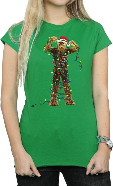 Produktbild Star Wars Chewbacca Christmas Lights TShirt (L)