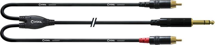 Image du produit Cordial CFY 6 VCC - Câble Y 6.3mm jack - cinch stéréo (6 m, RCA, jack 6.3mm)