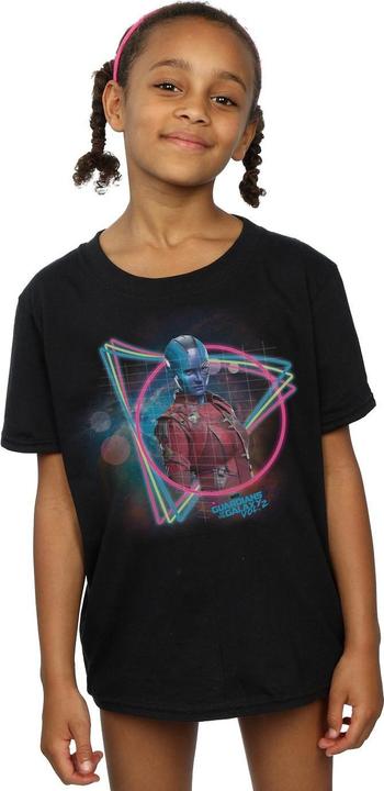 Actual product image Girls Guardians Of The Galaxy Neon Nebula Cotton T-Shirt (152, 158)