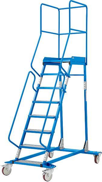 Image du produit eurokraft pro Échelle mobile à plate-forme PREMIUM (Échelle à plate-forme, 175 cm)