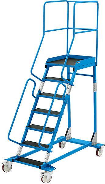 Actual product image eurokraft pro Mobile platform ladder PREMIUM (Platform ladder, 161 cm)