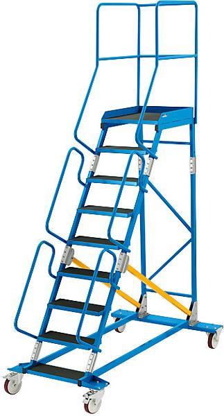 Image du produit eurokraft pro Échelle mobile à plate-forme PREMIUM (Échelle à plate-forme, 190.50 cm)