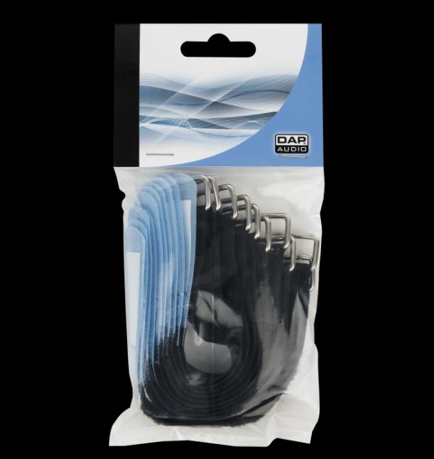 Actual product image Showgear Snap Fastener 20x200 Blue 10 pieces (Velcro cable ties, 200 mm, 10 pcs.)