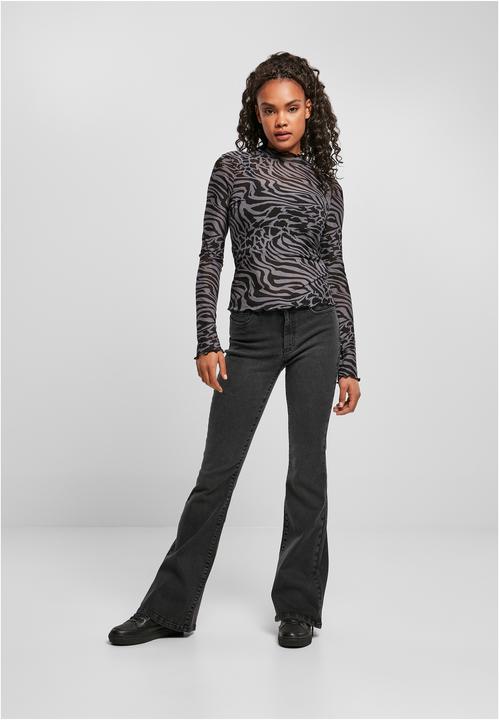 Produktbild Urban Classics Ladies AOP Mesh Turtleneck Longsleeve (XL)