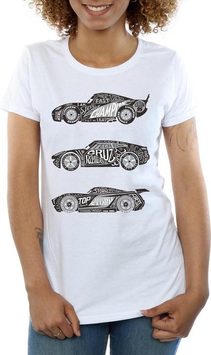 Image du produit Disney - T-shirt CARS TEXT RACERS - Femme (M)