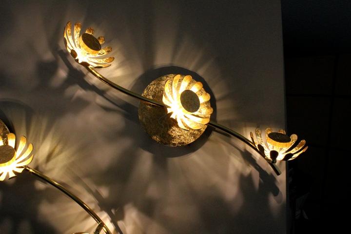 Immagine prodotto Luce ambiente Design LUCE Design Bloom, plafoniera LED tripla 3000 K 15W Oro
