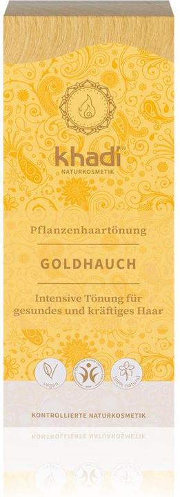 Produktbild Khadi Pflanzenfarbe Goldhauch - Blond bis Kupfer - Teinture aux Plantes plaquette d'or (Blond, Doré)