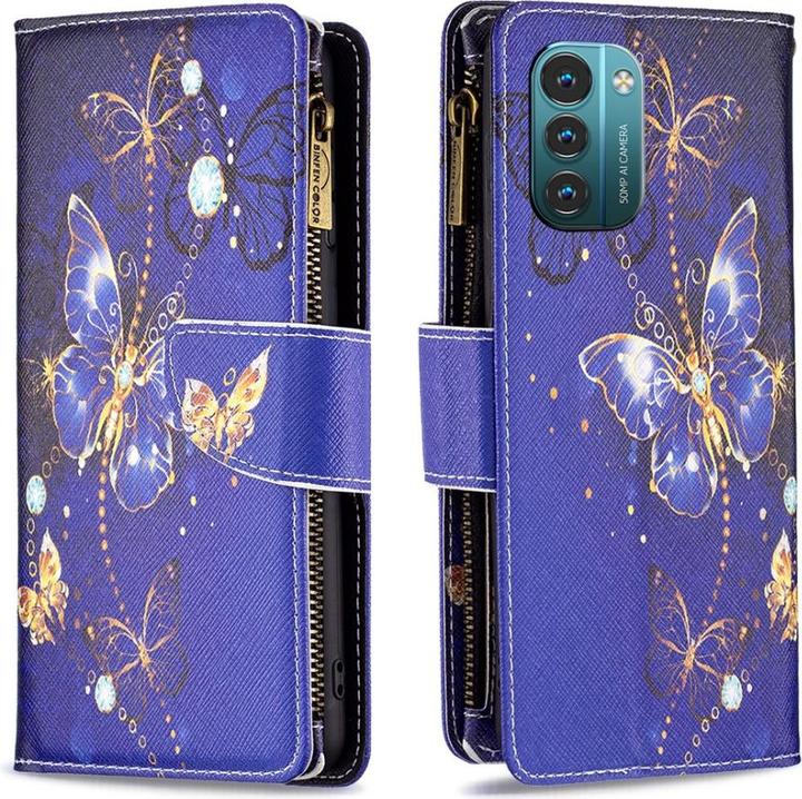 Cover-Discount Nokia G11 / G21 - Brieftaschen Hülle Schmetterlinge (Nokia G21)