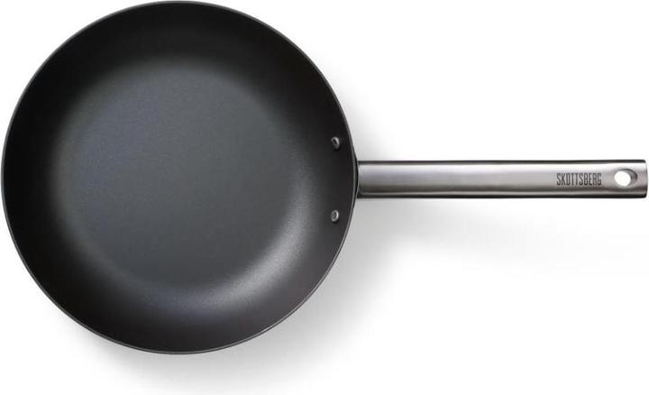 Produktbild Skottsberg Wok Carbonstahl, 24 cm Durchmesser, Edelstahlgriff (24 cm, Wok Pfanne, Carbonstahl)