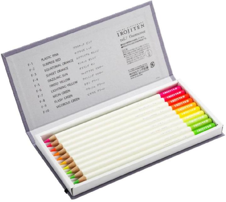 Actual product image Tombow Artist's colour pencil Irojiten (Multicoloured, 10 x)