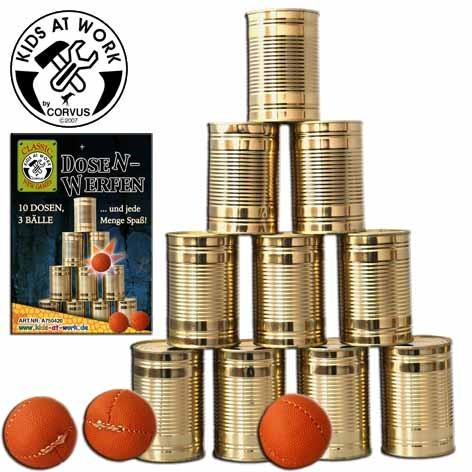 Immagine prodotto Corvus Toys Lancio di lattine piccolo 10 lattine 3 palle